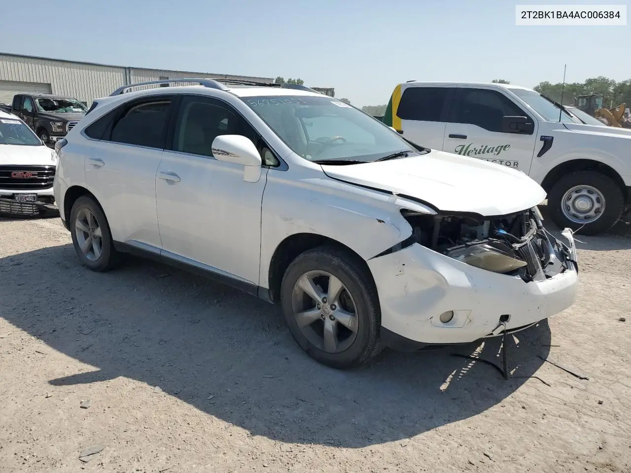 2010 Lexus Rx 350 VIN: 2T2BK1BA4AC006384 Lot: 56951055