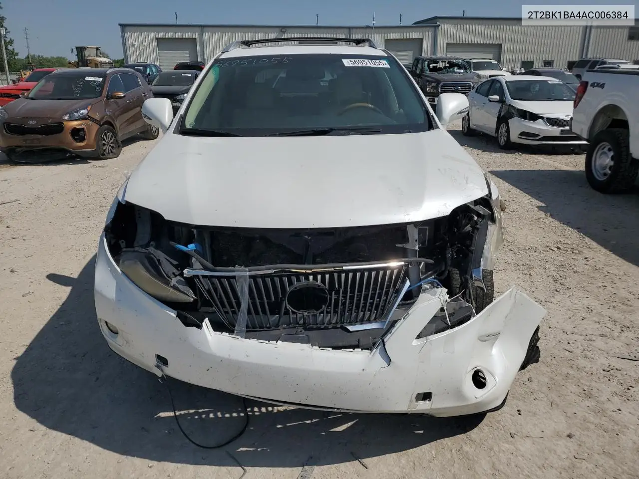 2010 Lexus Rx 350 VIN: 2T2BK1BA4AC006384 Lot: 56951055