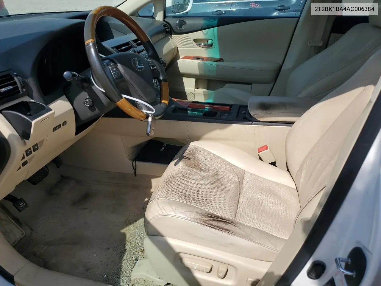 2010 Lexus Rx 350 VIN: 2T2BK1BA4AC006384 Lot: 56951055