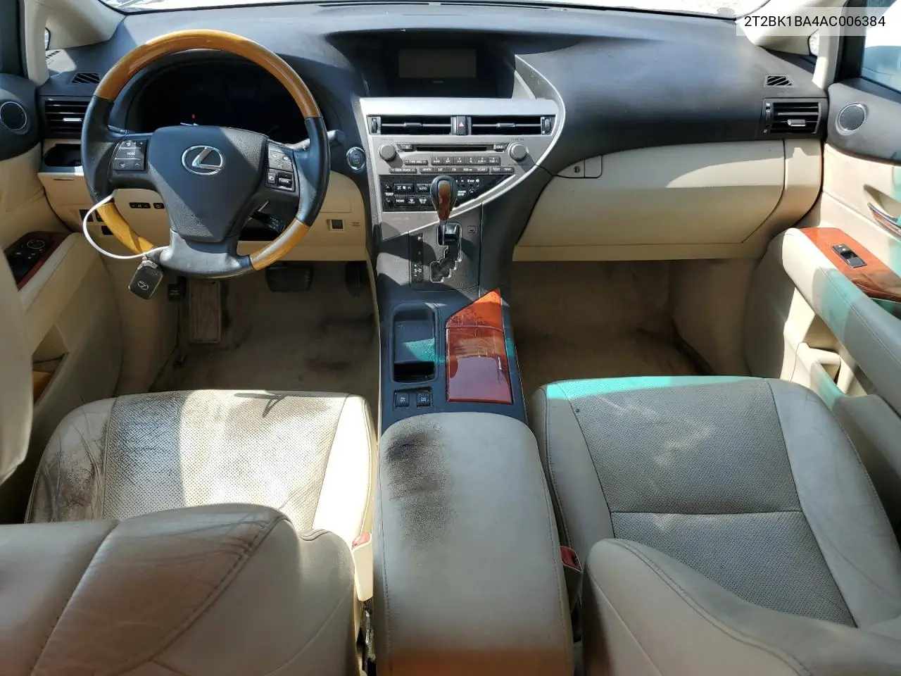 2010 Lexus Rx 350 VIN: 2T2BK1BA4AC006384 Lot: 56951055