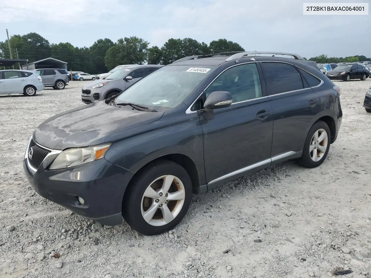 2010 Lexus Rx 350 VIN: 2T2BK1BAXAC064001 Lot: 61450455