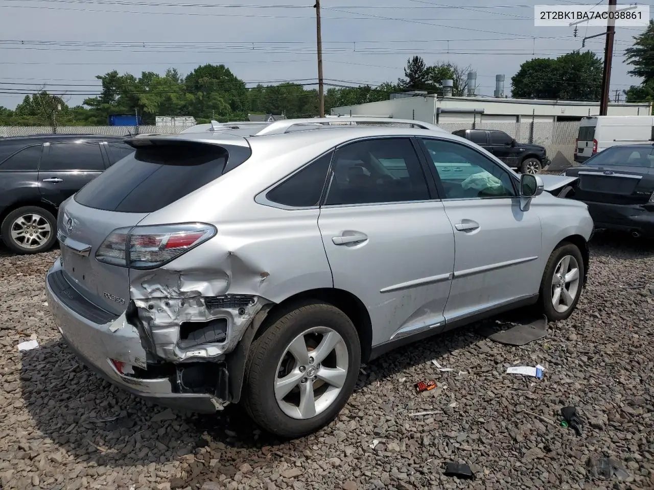 2010 Lexus Rx 350 VIN: 2T2BK1BA7AC038861 Lot: 62416245