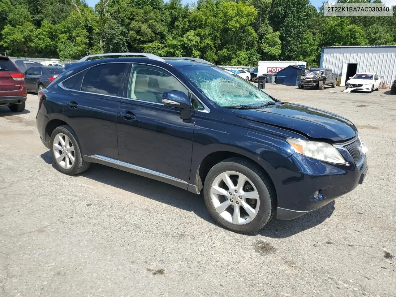 2010 Lexus Rx 350 VIN: 2T2ZK1BA7AC030340 Lot: 62691035