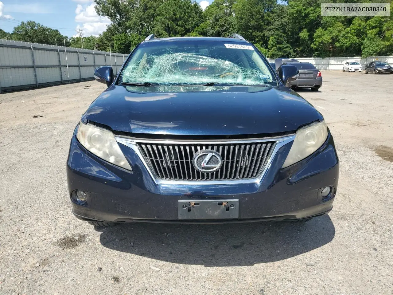 2010 Lexus Rx 350 VIN: 2T2ZK1BA7AC030340 Lot: 62691035