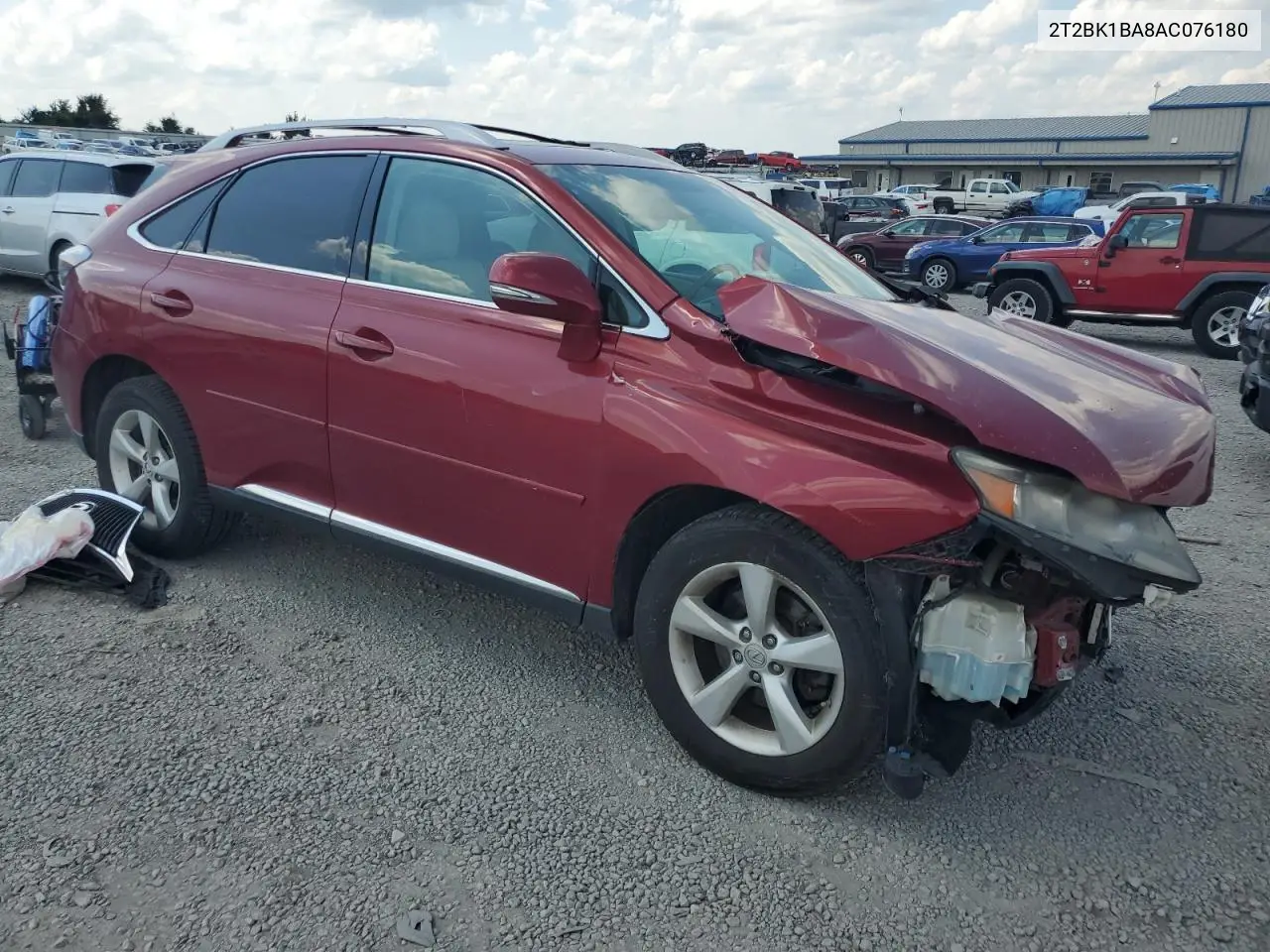 2010 Lexus Rx 350 VIN: 2T2BK1BA8AC076180 Lot: 62896855