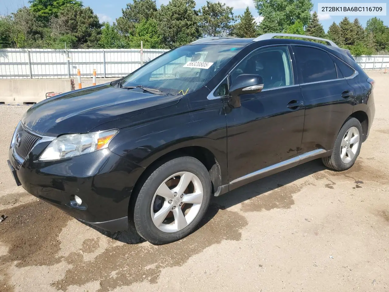 2011 Lexus Rx 350 VIN: 2T2BK1BA6BC116709 Lot: 56320805