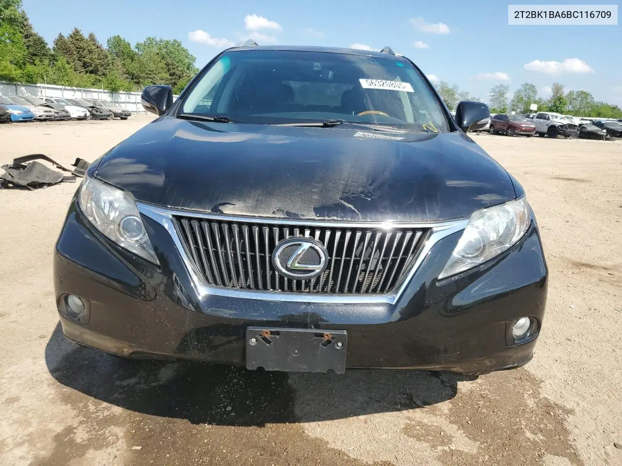2011 Lexus Rx 350 VIN: 2T2BK1BA6BC116709 Lot: 56320805