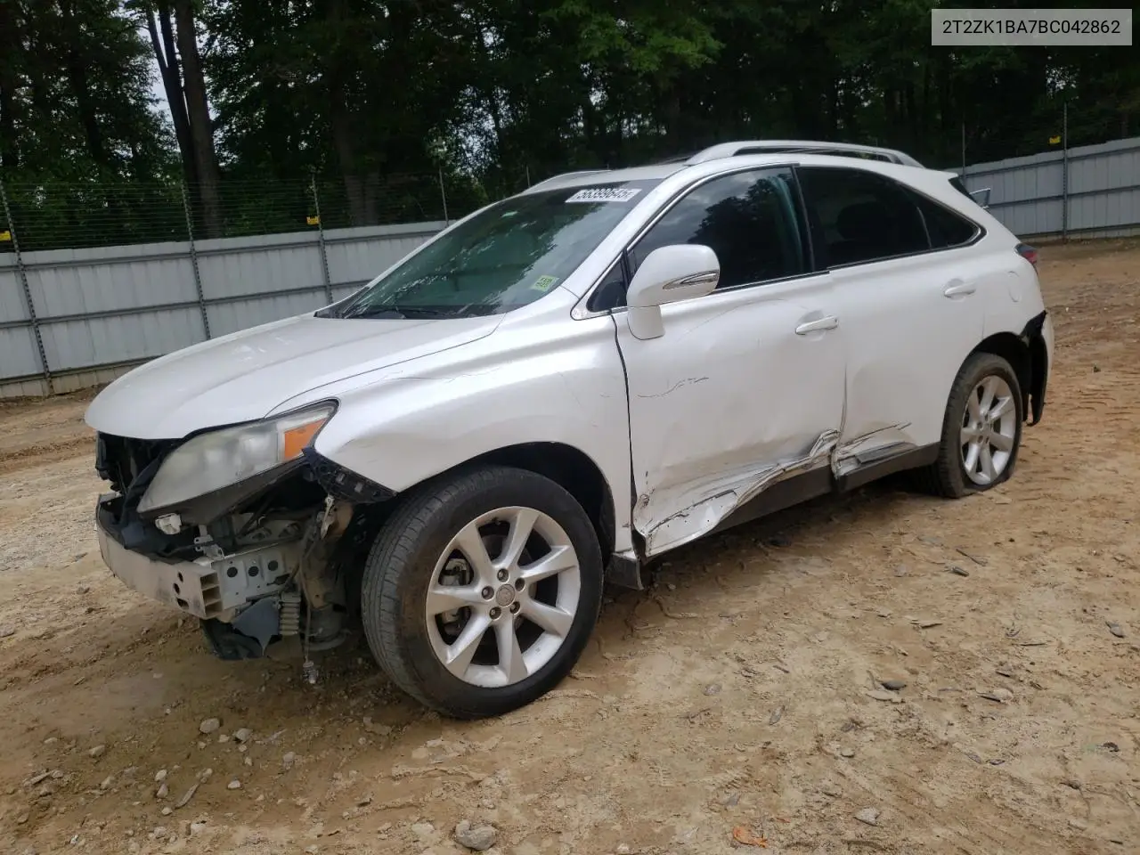 2011 Lexus Rx 350 VIN: 2T2ZK1BA7BC042862 Lot: 56399645