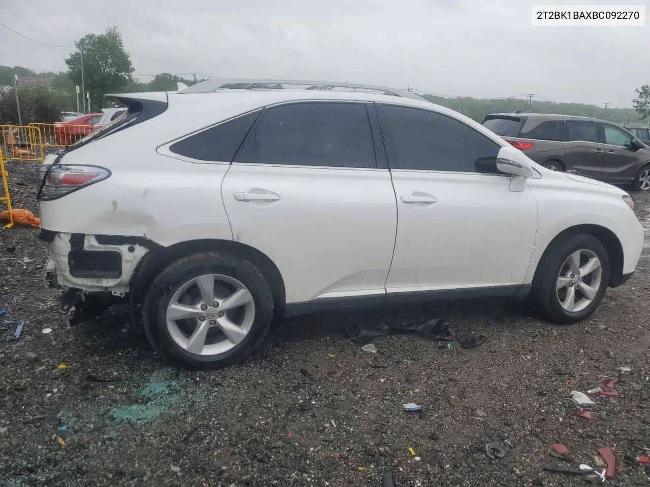 2011 Lexus Rx 350 VIN: 2T2BK1BAXBC092270 Lot: 56580165