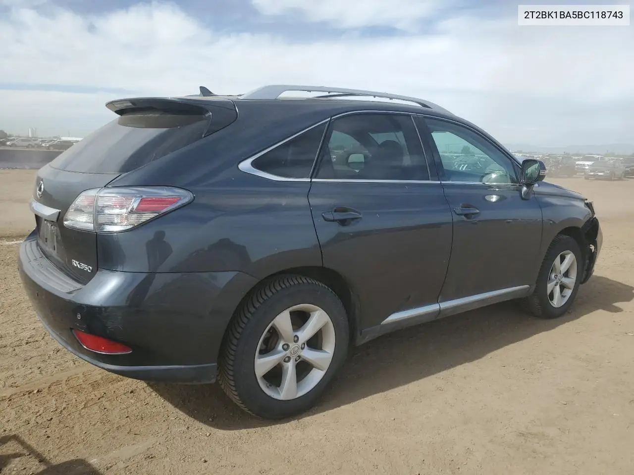 2011 Lexus Rx 350 VIN: 2T2BK1BA5BC118743 Lot: 56756535