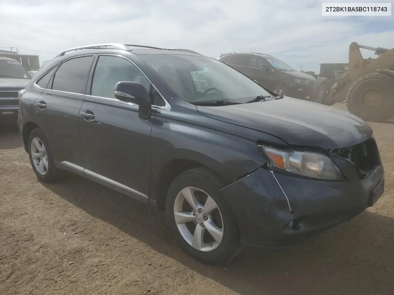 2011 Lexus Rx 350 VIN: 2T2BK1BA5BC118743 Lot: 56756535