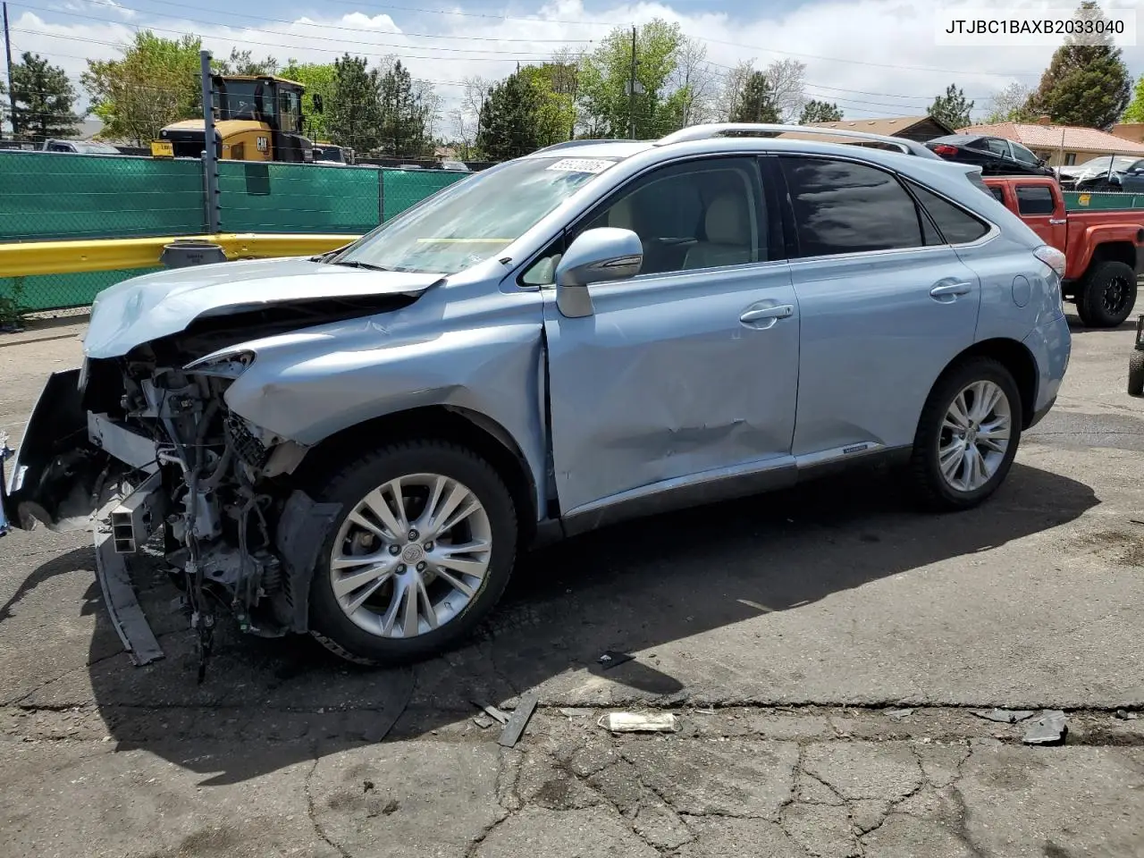 2011 Lexus Rx 450H VIN: JTJBC1BAXB2033040 Lot: 56920005