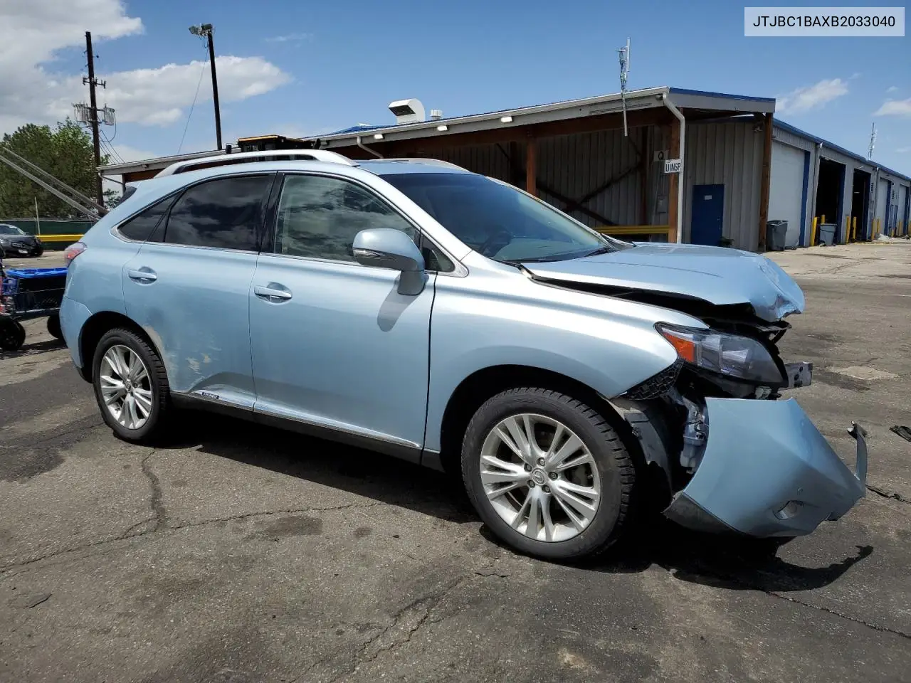 2011 Lexus Rx 450H VIN: JTJBC1BAXB2033040 Lot: 56920005