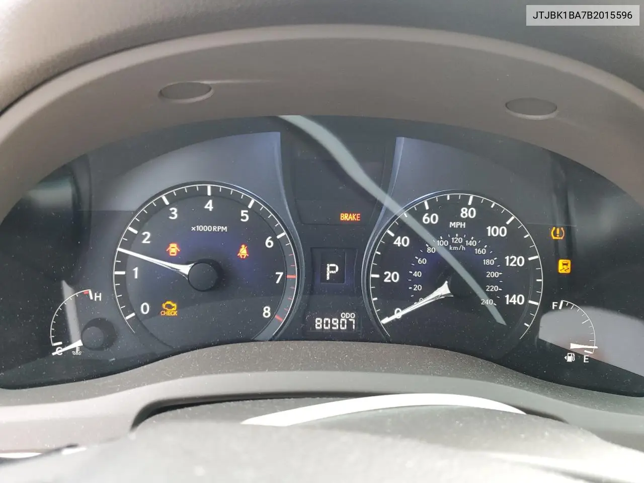 2011 Lexus Rx 350 VIN: JTJBK1BA7B2015596 Lot: 61337755