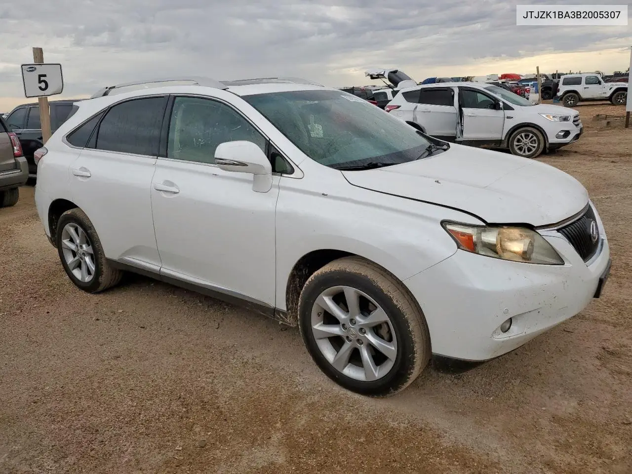2011 Lexus Rx 350 VIN: JTJZK1BA3B2005307 Lot: 62293375