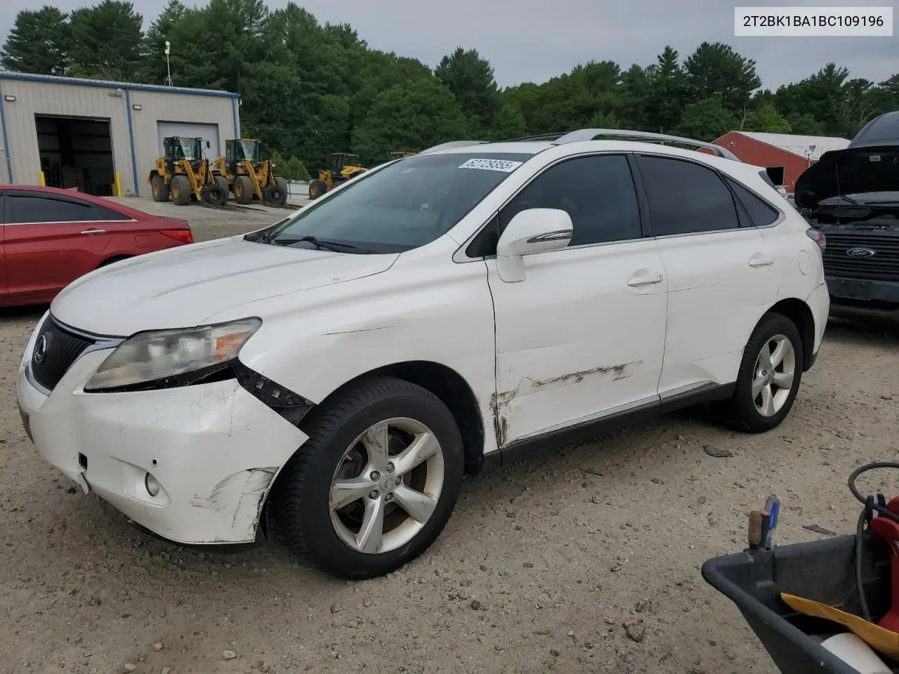 2011 Lexus Rx 350 VIN: 2T2BK1BA1BC109196 Lot: 62729355