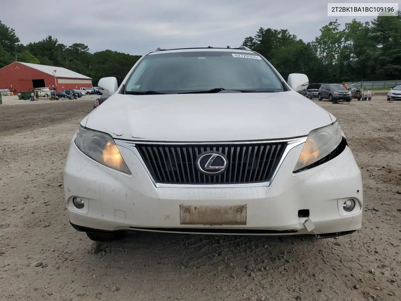 2011 Lexus Rx 350 VIN: 2T2BK1BA1BC109196 Lot: 62729355
