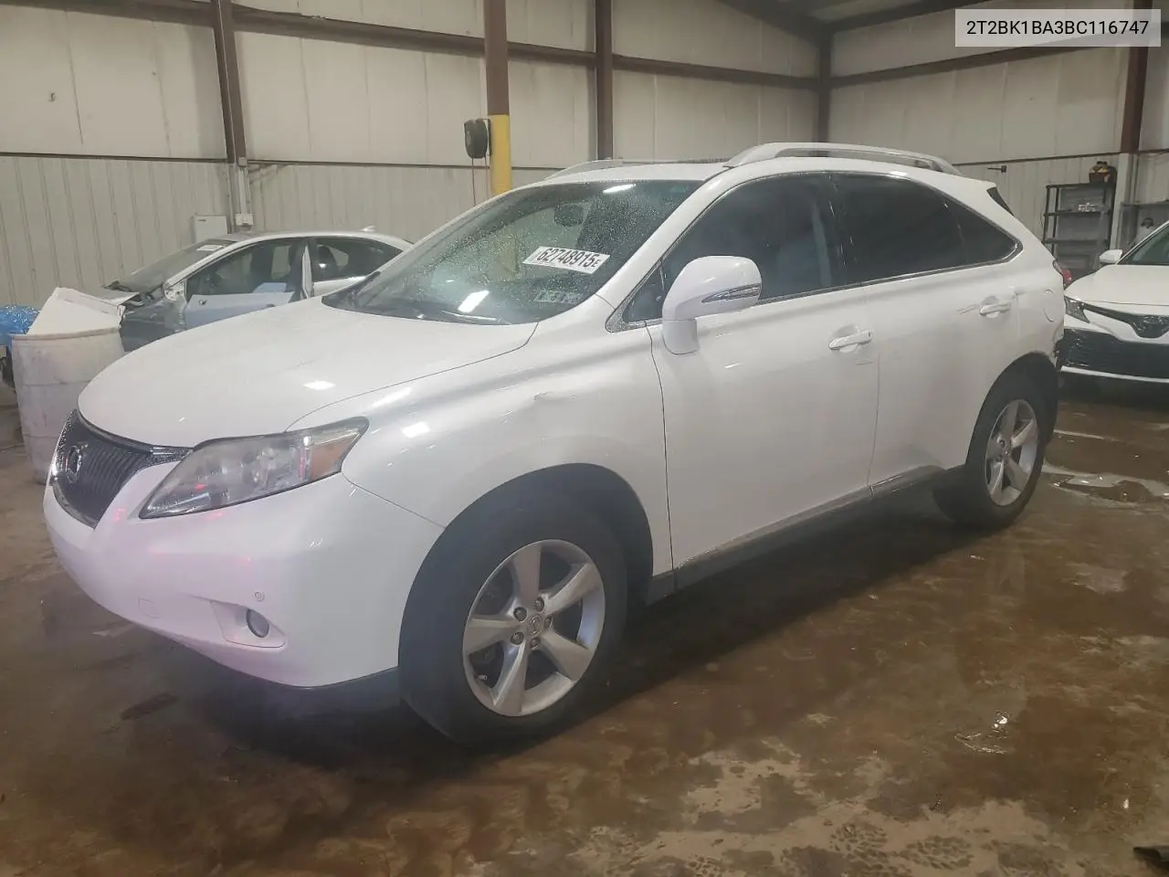 2011 Lexus Rx 350 VIN: 2T2BK1BA3BC116747 Lot: 62748915