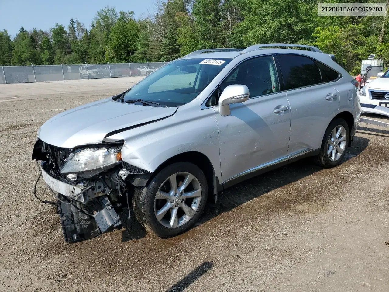 2011 Lexus Rx 350 VIN: 2T2BK1BA6BC099703 Lot: 62812115