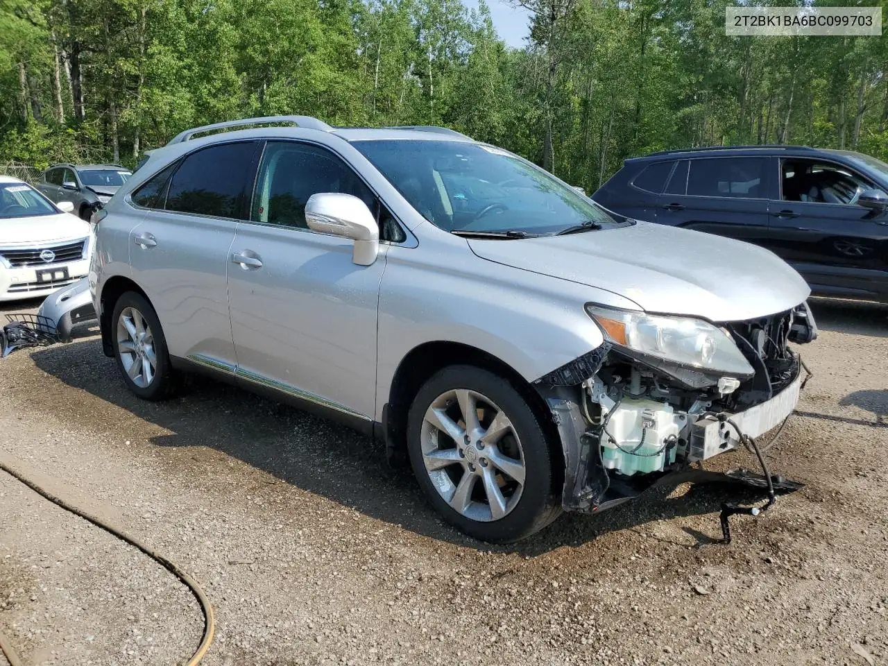 2011 Lexus Rx 350 VIN: 2T2BK1BA6BC099703 Lot: 62812115