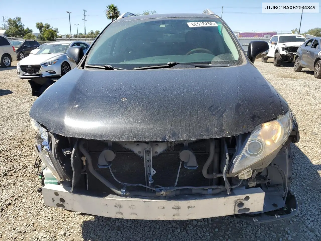 2011 Lexus Rx 450H VIN: JTJBC1BAXB2034849 Lot: 62915265