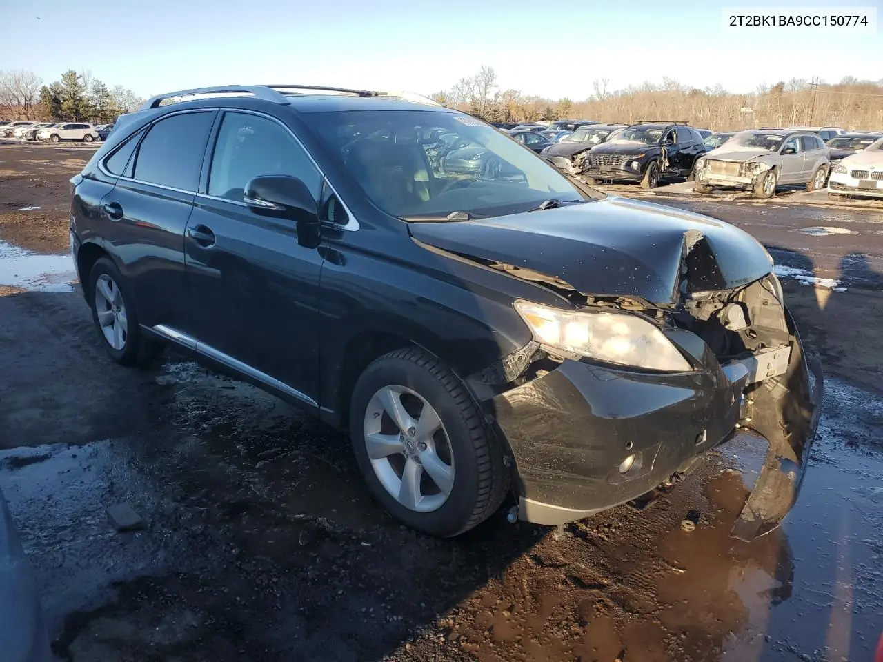 2012 Lexus Rx 350 VIN: 2T2BK1BA9CC150774 Lot: 45270415