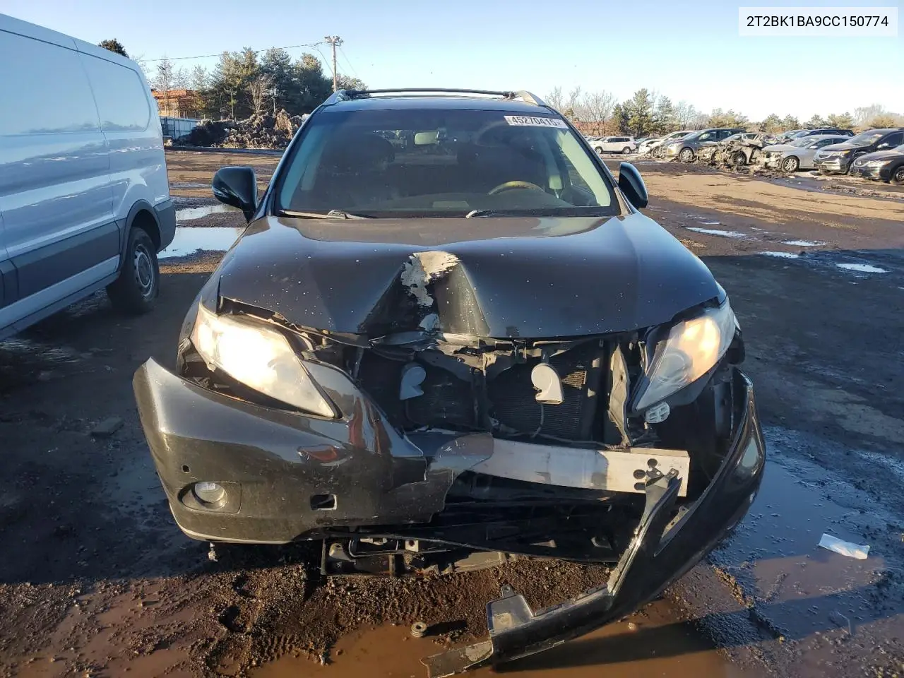 2012 Lexus Rx 350 VIN: 2T2BK1BA9CC150774 Lot: 45270415