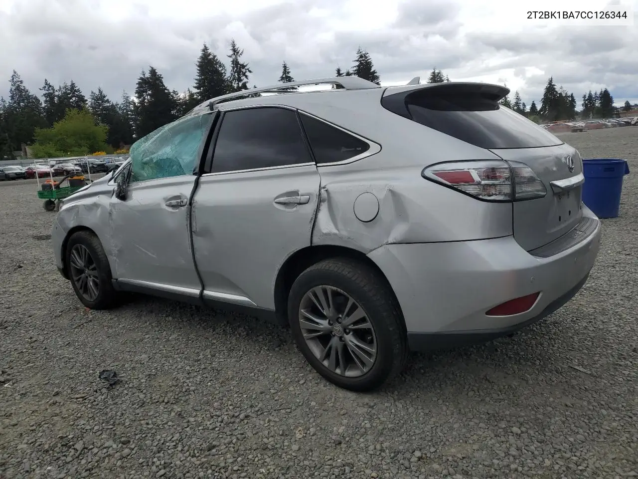 2012 Lexus Rx 350 VIN: 2T2BK1BA7CC126344 Lot: 56759585