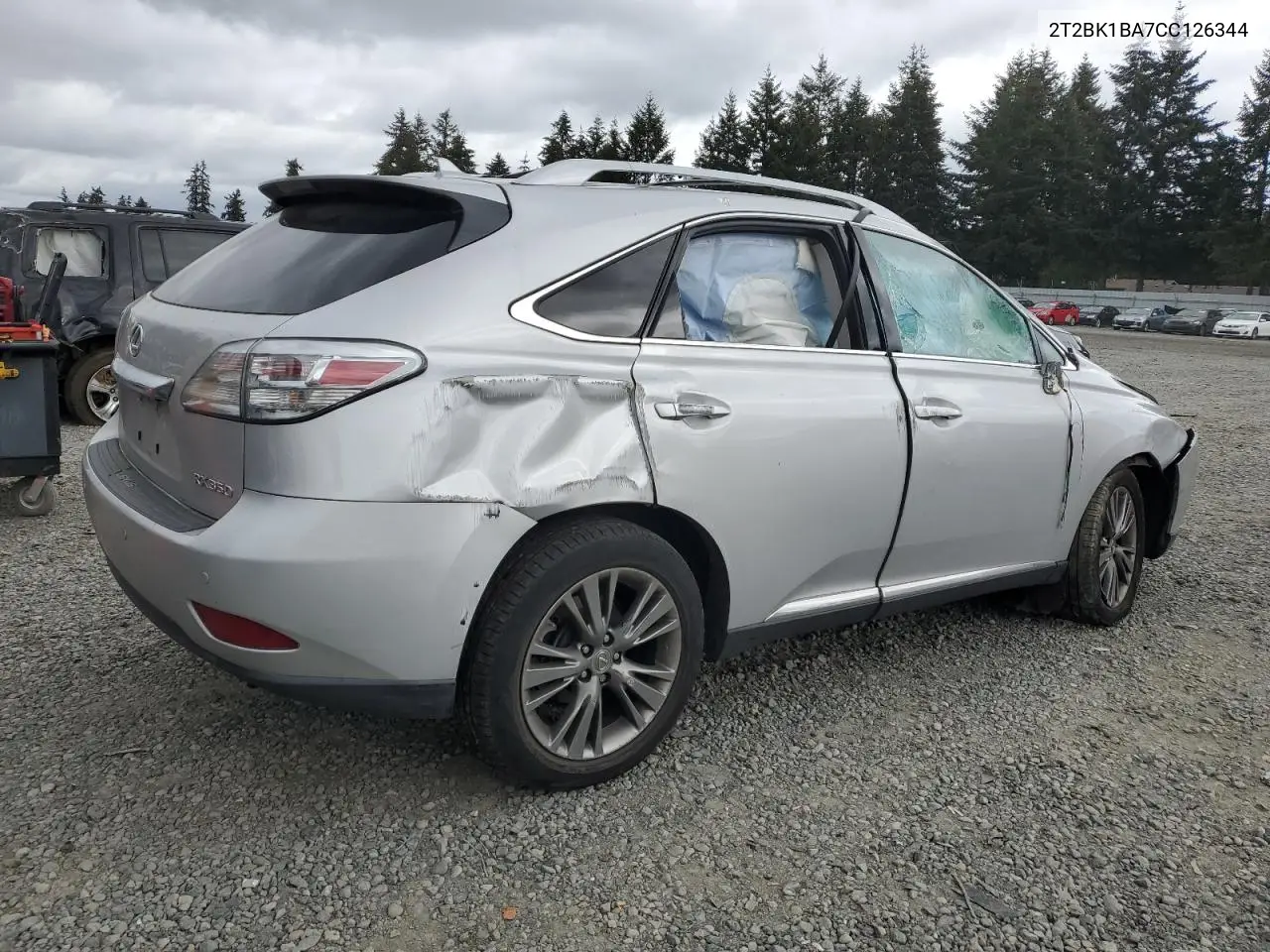2012 Lexus Rx 350 VIN: 2T2BK1BA7CC126344 Lot: 56759585