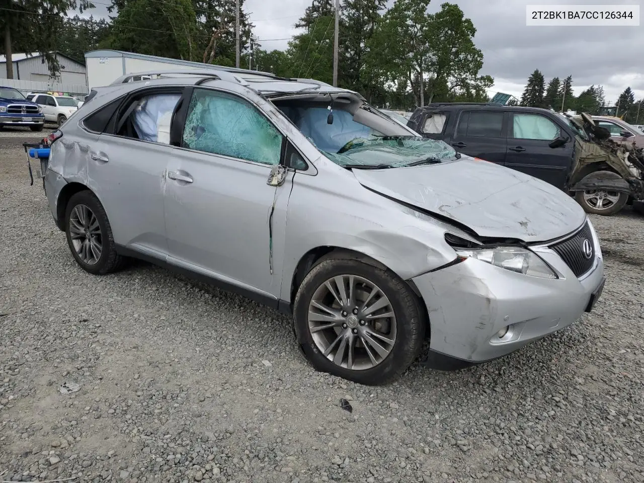 2012 Lexus Rx 350 VIN: 2T2BK1BA7CC126344 Lot: 56759585