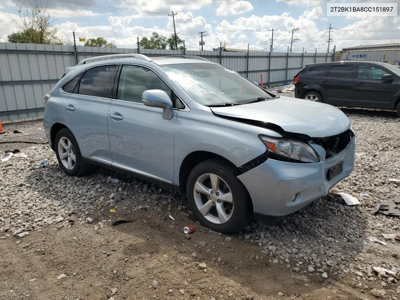 2012 Lexus Rx 350 VIN: 2T2BK1BA8CC151897 Lot: 56841405