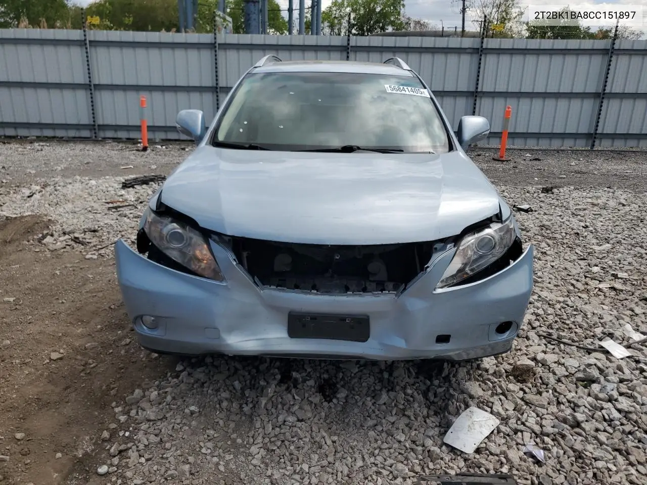 2012 Lexus Rx 350 VIN: 2T2BK1BA8CC151897 Lot: 56841405