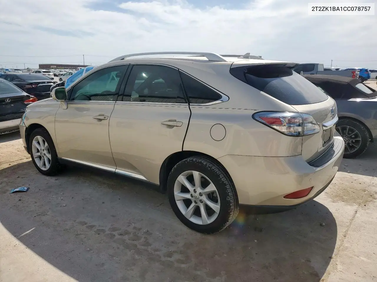 2012 Lexus Rx 350 VIN: 2T2ZK1BA1CC078757 Lot: 56981235