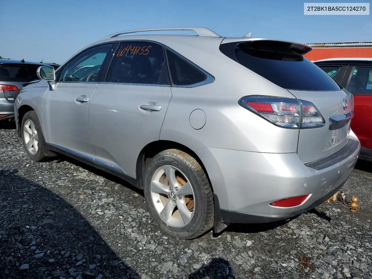 2012 Lexus Rx 350 VIN: 2T2BK1BA5CC124270 Lot: 60446155