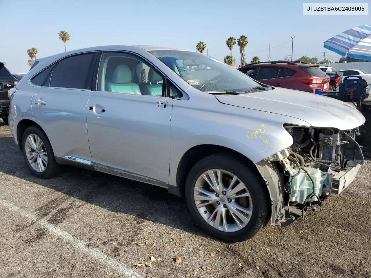 2012 Lexus Rx 450H VIN: JTJZB1BA6C2408005 Lot: 61998305