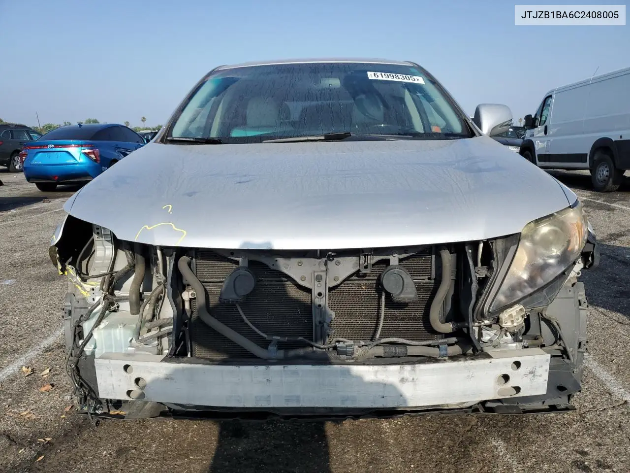 2012 Lexus Rx 450H VIN: JTJZB1BA6C2408005 Lot: 61998305