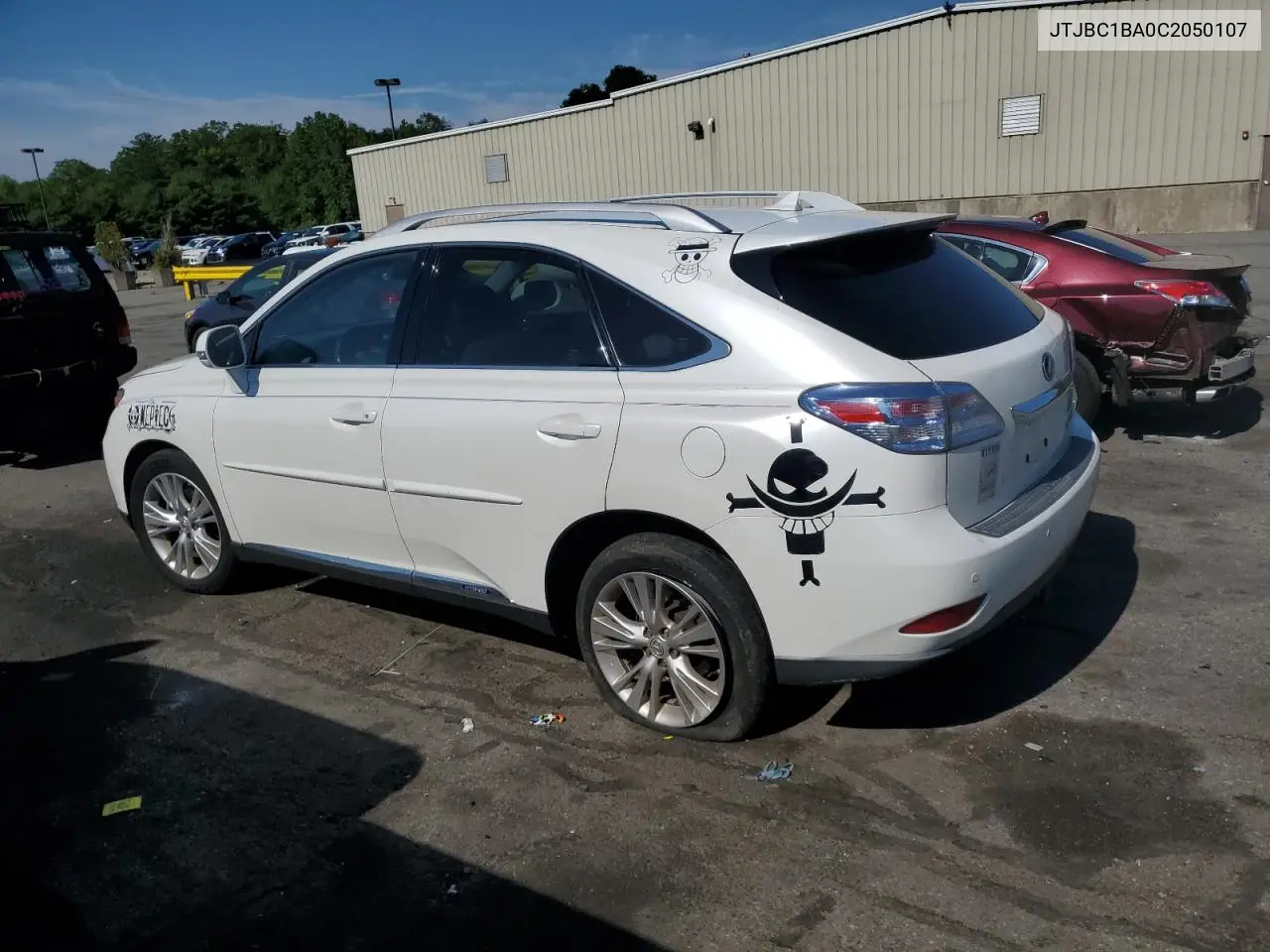 2012 Lexus Rx 450H VIN: JTJBC1BA0C2050107 Lot: 62010125