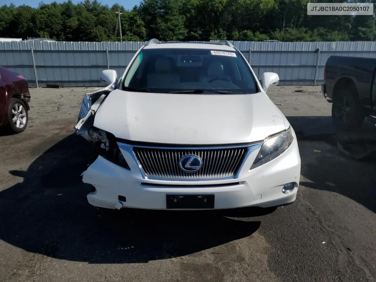 2012 Lexus Rx 450H VIN: JTJBC1BA0C2050107 Lot: 62010125