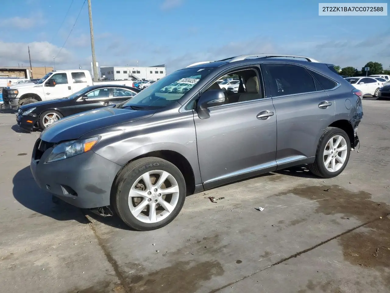 2012 Lexus Rx 350 VIN: 2T2ZK1BA7CC072588 Lot: 62834435