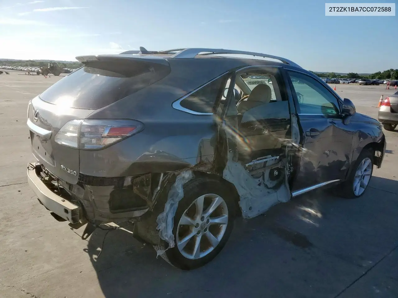 2012 Lexus Rx 350 VIN: 2T2ZK1BA7CC072588 Lot: 62834435