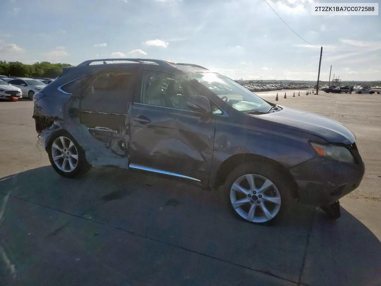 2012 Lexus Rx 350 VIN: 2T2ZK1BA7CC072588 Lot: 62834435