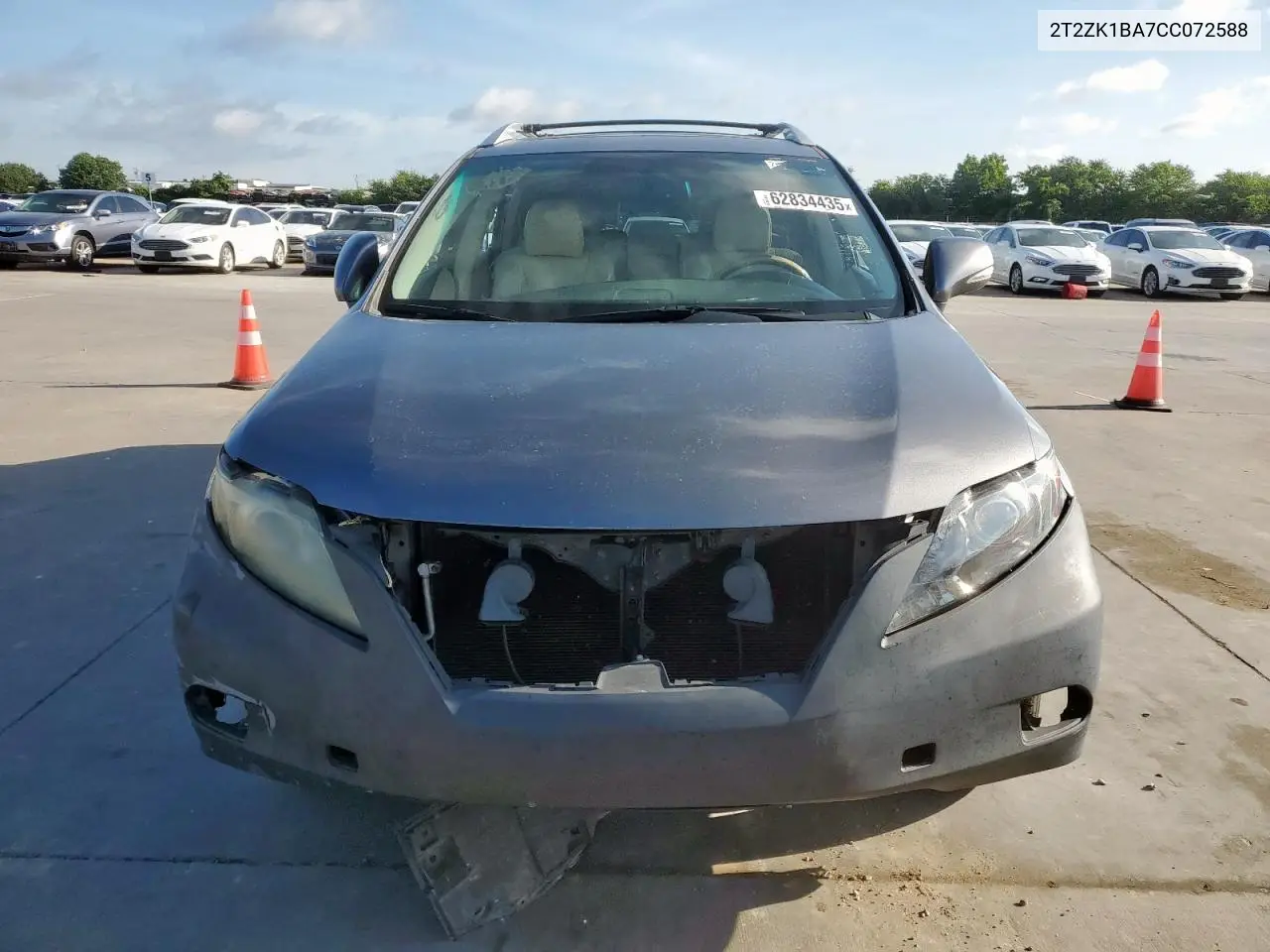2012 Lexus Rx 350 VIN: 2T2ZK1BA7CC072588 Lot: 62834435