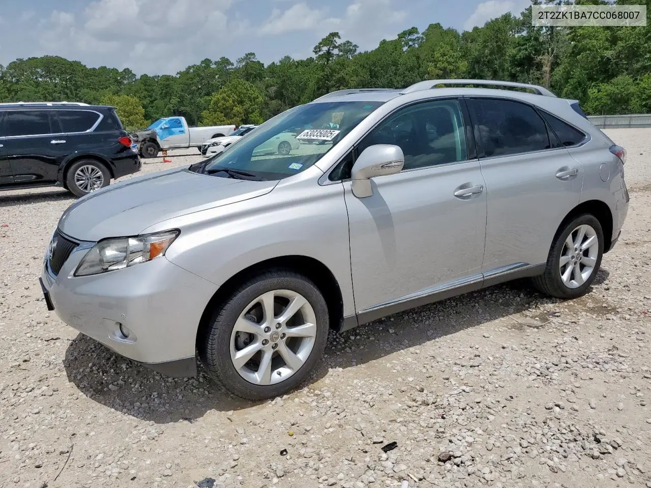 2012 Lexus Rx 350 VIN: 2T2ZK1BA7CC068007 Lot: 63035005