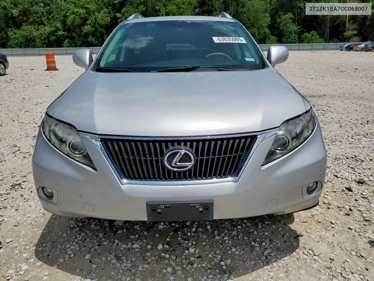2012 Lexus Rx 350 VIN: 2T2ZK1BA7CC068007 Lot: 63035005