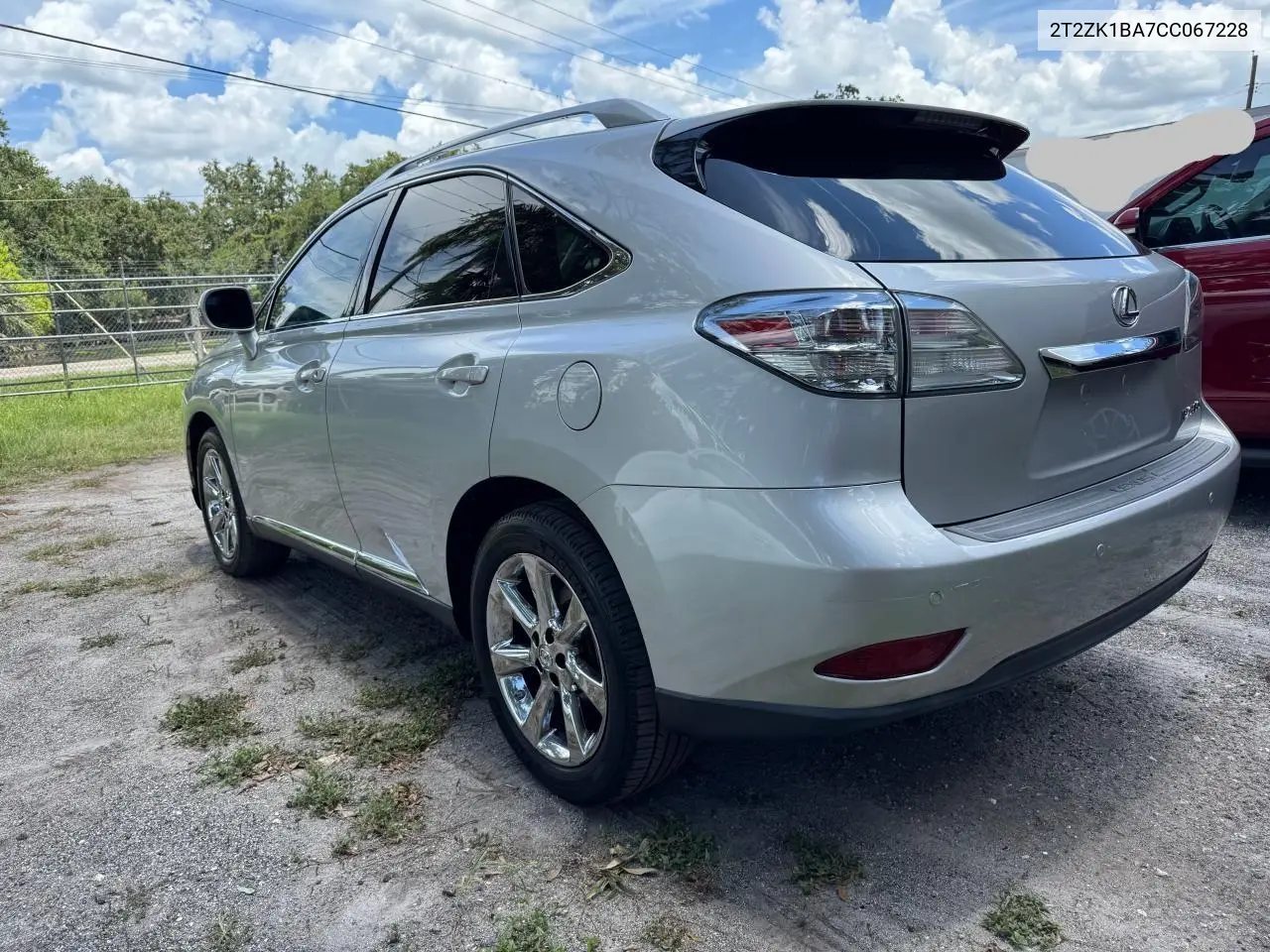 2012 Lexus Rx 350 VIN: 2T2ZK1BA7CC067228 Lot: 63053005
