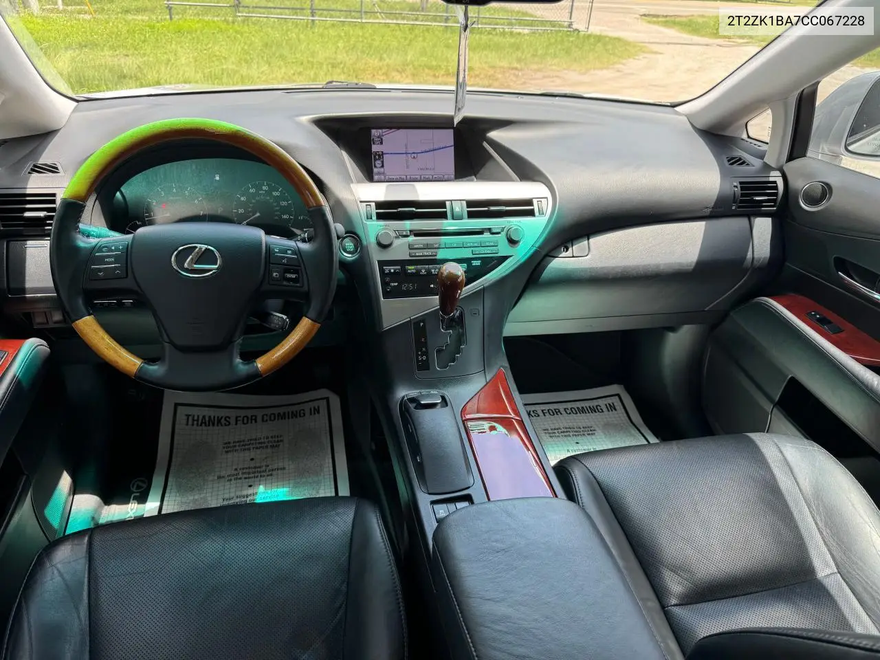 2012 Lexus Rx 350 VIN: 2T2ZK1BA7CC067228 Lot: 63053005