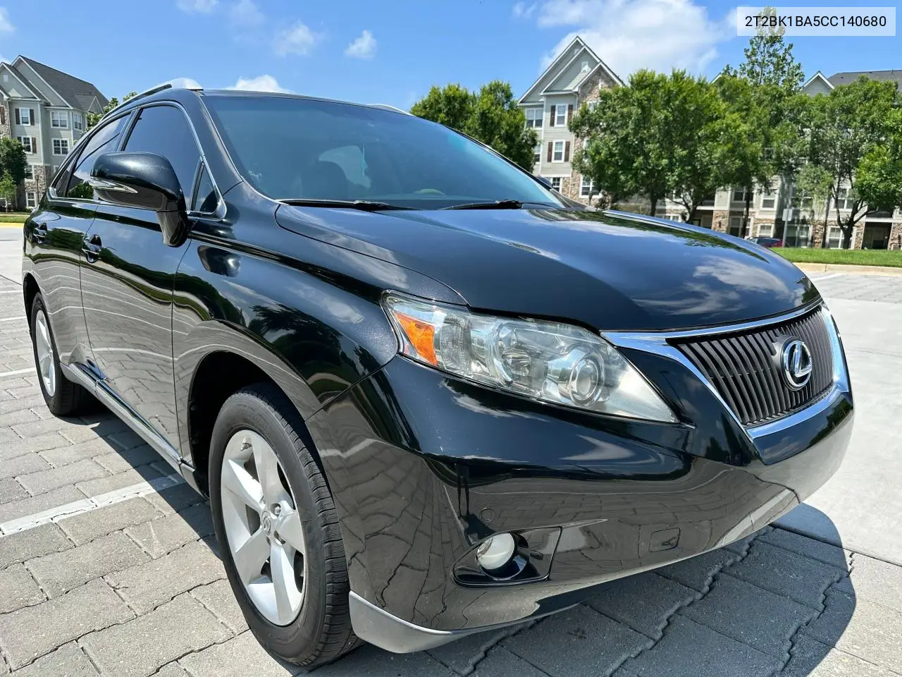 2012 Lexus Rx 350 VIN: 2T2BK1BA5CC140680 Lot: 63165185