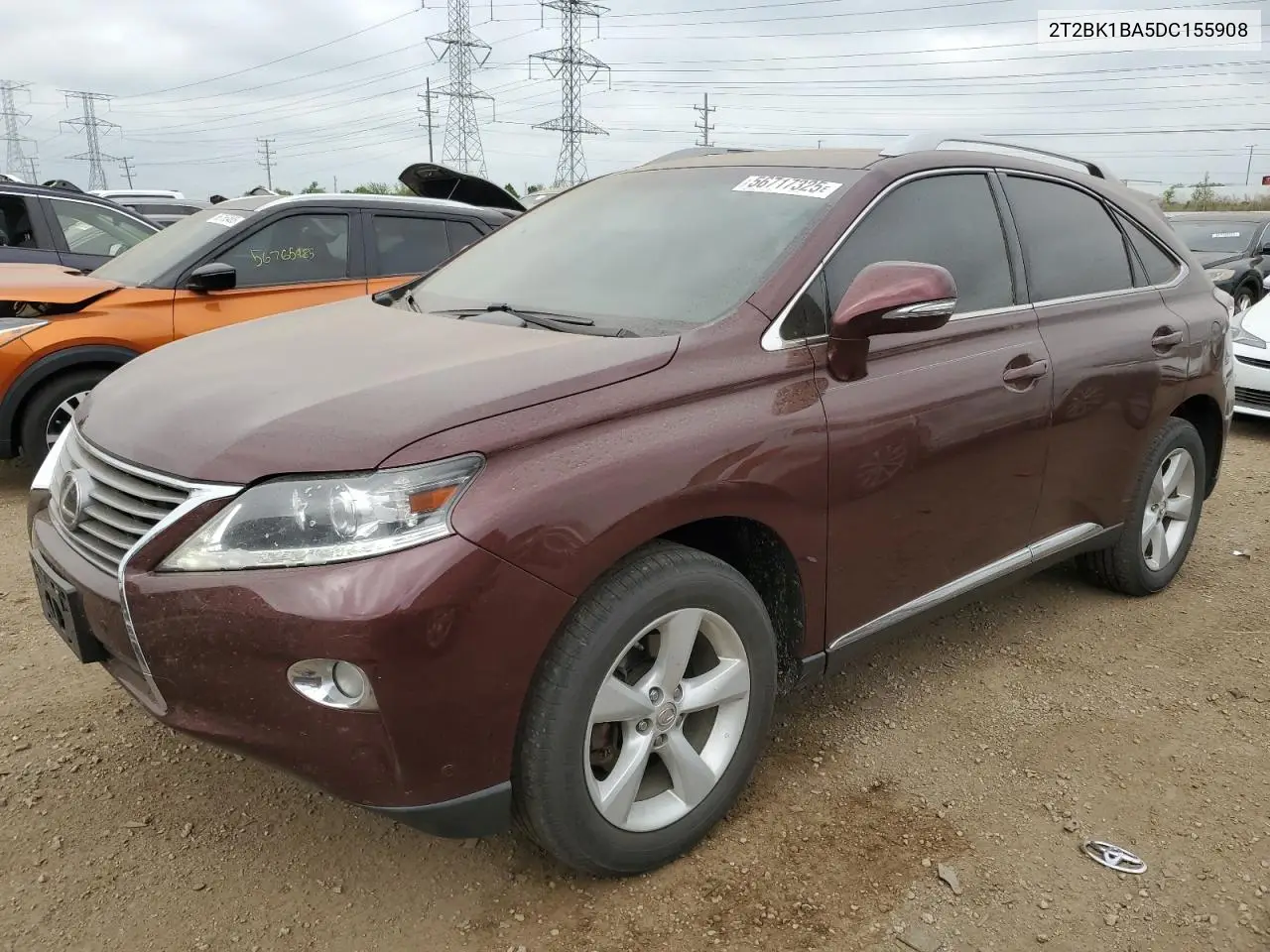 2013 Lexus Rx 350 Base VIN: 2T2BK1BA5DC155908 Lot: 56717325