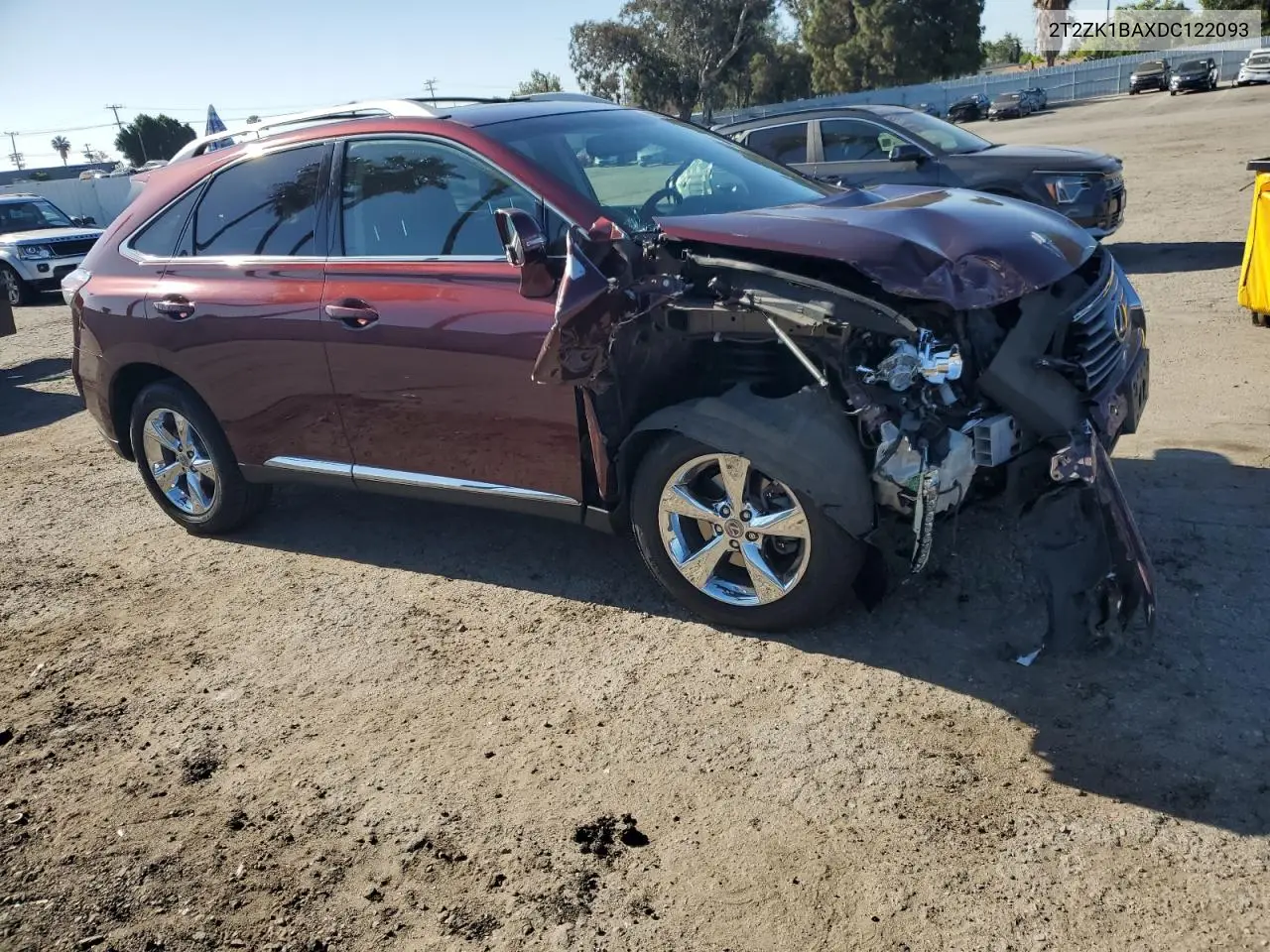 2013 Lexus Rx 350 VIN: 2T2ZK1BAXDC122093 Lot: 56862685