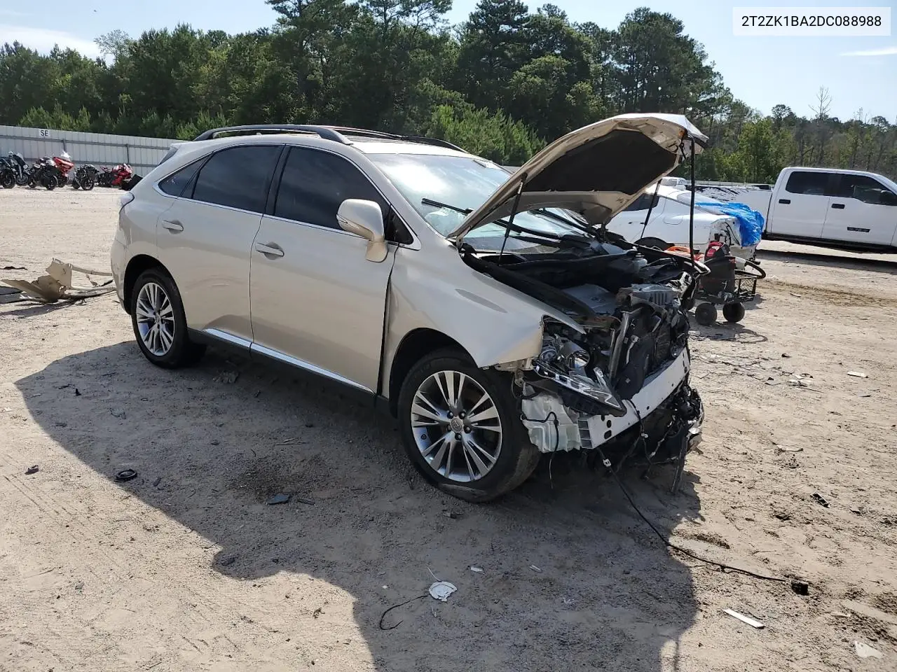 2013 Lexus Rx 350 VIN: 2T2ZK1BA2DC088988 Lot: 62649425